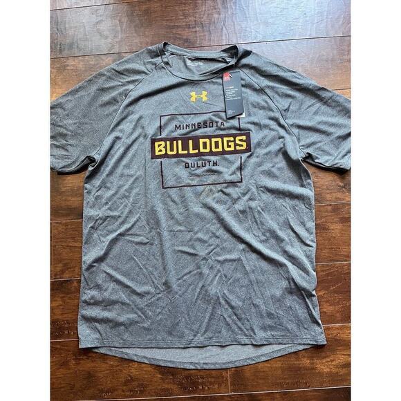 Minnesota Duluth Bulldogs Under Armor NWT Short Sleeve Loose Fit Shirt Sz L - Picture 1 of 7